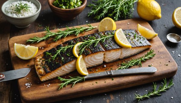 Cuisiner le poisson grillé aux herbes fraîches