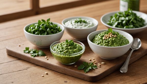 Des sauces fraîches aux herbes aromatiques