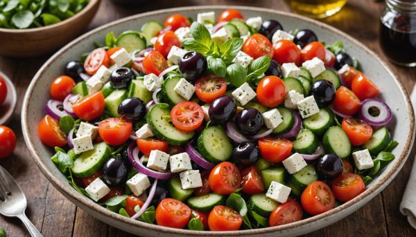 Quels ingrédients composer une salade grecque ?