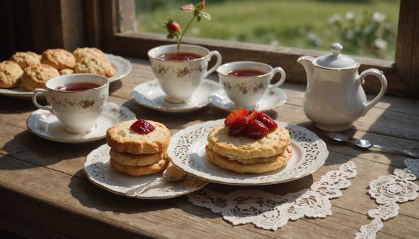 Scones moelleux et confiture pour le tea time