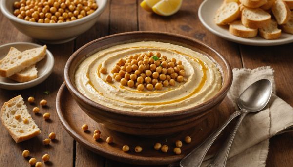 Un houmous crémeux à partager entre amis